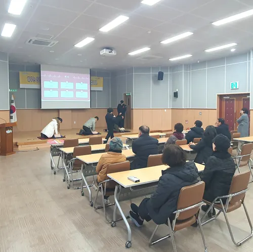 조성면, 119와 손잡고 ‘4분의 기적’ 실전 심폐소생술 교육 실시