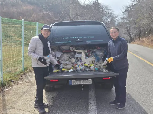 보성군 겸백면장, 설 연휴 자발적 환경정화로 훈훈한 미담