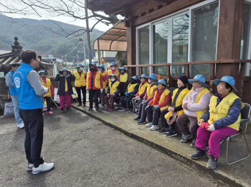 화순군 한천면, 노인일자리 참여 어르신 대상 안전교육 실시
