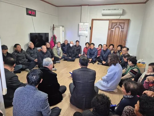 장흥 관산읍, 한파 속 어르신 안위 살피고 경로당 순회
