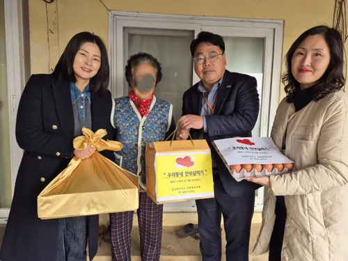 운남면, 설 명절 맞아 취약계층 15가구 안부 및 지원